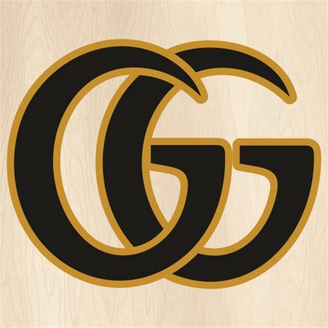 Gucci Gg Logo Svg Gucci Gold Outline Png Gucci Logo Vector File
