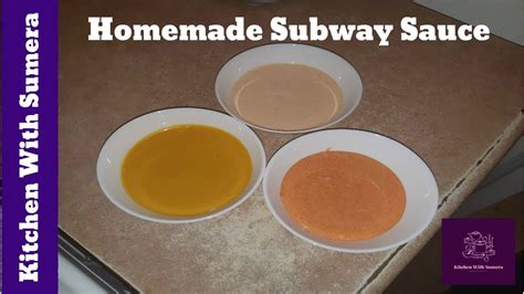 Homemade Subway Sauce - YouTube