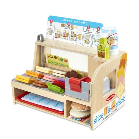Melissa And Doug Slice And Stack Sandwich Counter 3 Yrs