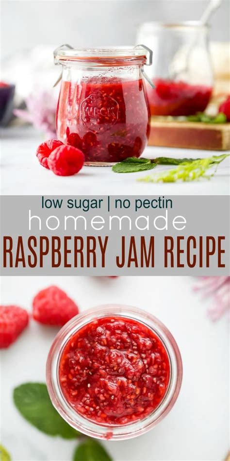 Place a few clean metal. How to Make Homemade Raspberry Jam Recipe without Pectin ...