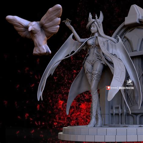 Free 3d File Mabinogi Succubus Queen Bird Accessory Cosplay 👸・3d Printer Design To Download・cults