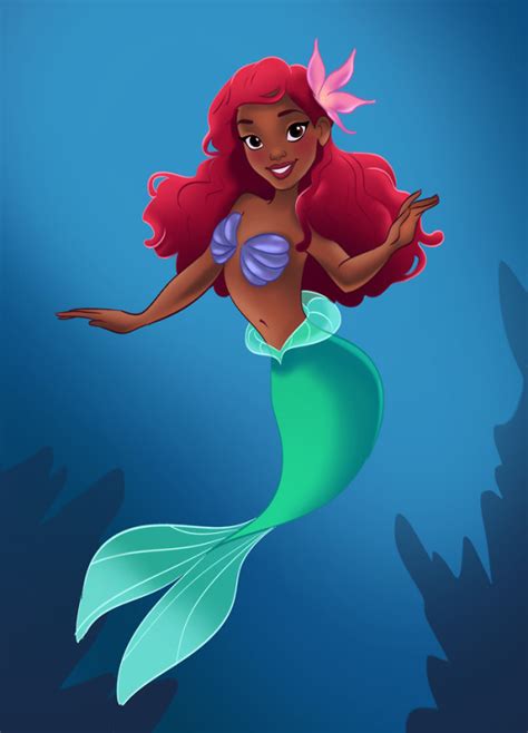 Willow S Linda African American Mermaid Black Disney Princess Black