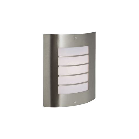 Firstlight Prince Modern Stainless Steel Exterior Flush Wall Light 6408