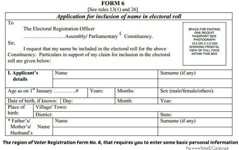 A Comprehensive Step By Step Guide About Filing Voter Registration Form 6