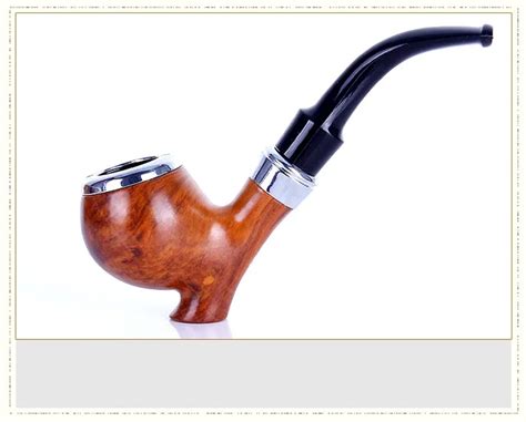 Classic Resin Tobacco Pipe Cigarette Holder Pot Smoke Bent Durable Herb