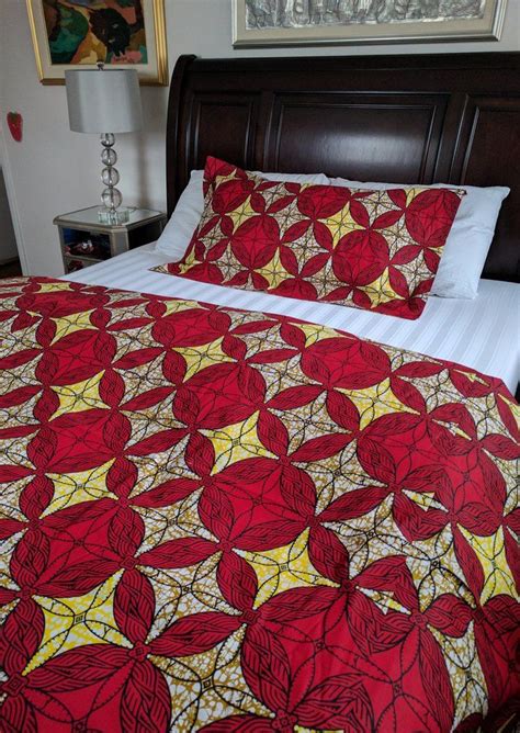 While browsing our bed linen ranges our collection of duvet covers come in all types of sizes including single, double, queen. Ejima A Duvet Cover Set | Home decor, African home decor ...