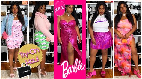 Must See Barbie Inspired Try On Haul Plus Size Edition Fashion Nova Curve Melissa Danielle