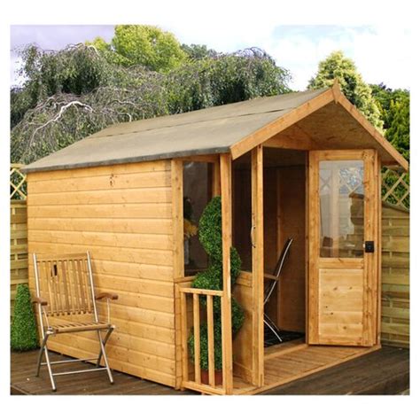 Mercia Garden Products 7ft W X 75ft D Wooden Summerhouselog Cabin