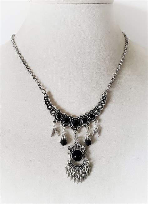 Gothic Chandelier Necklace Victorian Jewelry Dravynmoor