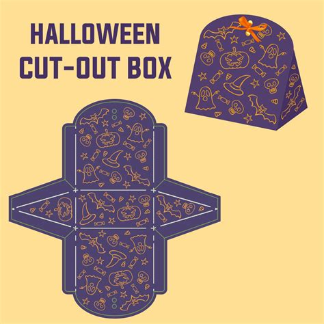 Best Images Of Halloween Printable Gift Boxes Free Printable Halloween Treat Boxes Free