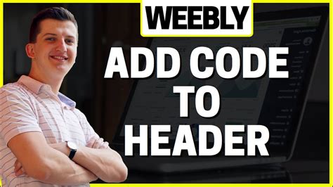 How To Add Code To Header In Weebly Youtube