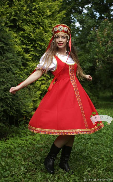 Русский народный костюм Елена женский в интернет магазине Ярмарка Мастеров по цене 3850
