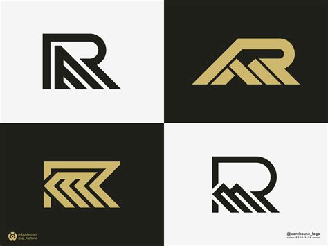 rm monogram logo by warehouse_logo on Dribbble