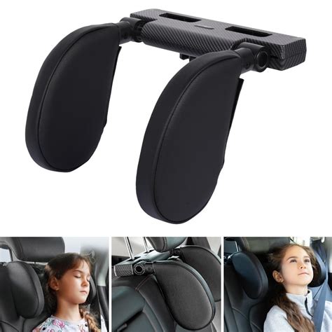 Miirene Car Seat Head Neck Support Headrest Pillow Travel Detachable Sleeping Cushion