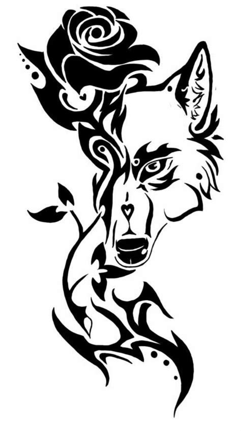 Pin By Ann Bird On Fun Tattoos Tribal Wolf Tattoo Wolf Tattoo Sleeve