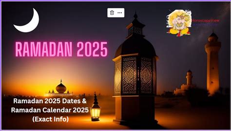 Ramadan 2025 Dates And Ramadan Calendar 2025 Exact Info