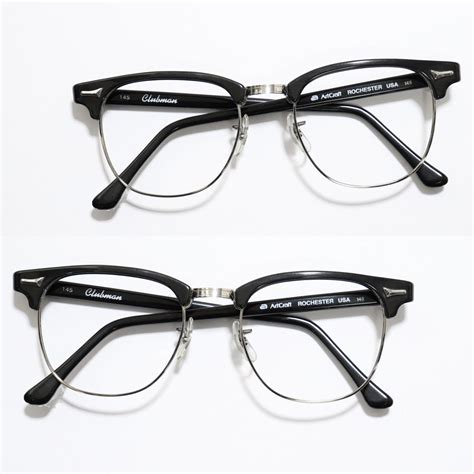 vintage 1950 s artcraft clubman browline eyeglasses black [51 22 145] made in u s a ｜ ビンテージ