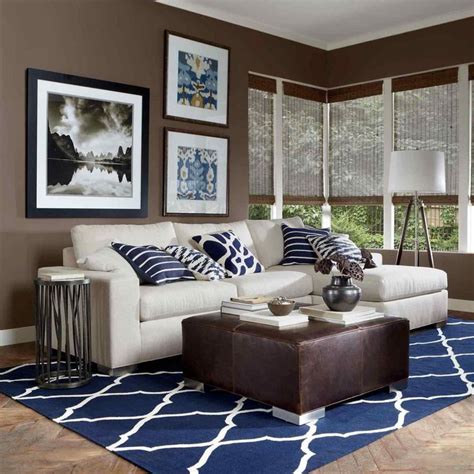 incredible navy blue  cream living room ideas breakpr brown