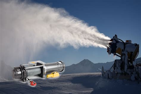 Columbia Provides Hoisting Equipment For Snow Making Machine Allied