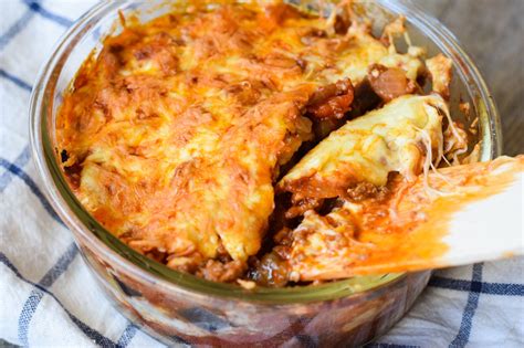 Überbackener Bolognese Auflauf Super lecker Low Carb