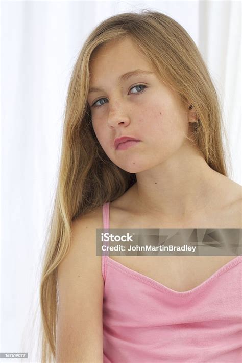 10 Year Old Girl With Blonde Hair Stock Photo 167619077 Istock