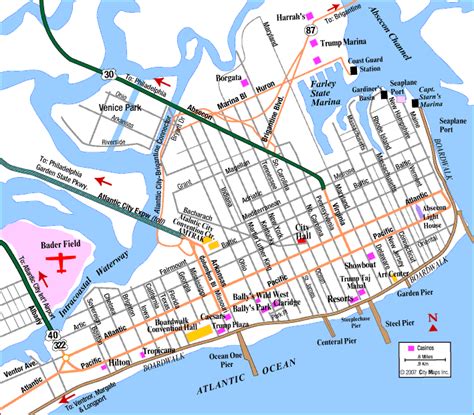 Map Of The Boardwalk In Atlantic City High Castle Map