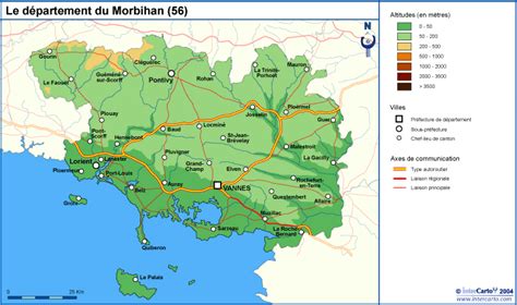 Découvrir une carte du morbihan. morbihan carte touristique Archives - Voyages - Cartes
