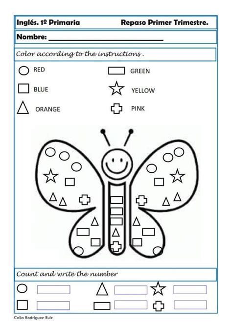 A Butterfly Worksheet With Numbers And Symbols To Help Students Learn