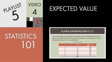 Statistics 101: Expected Value - YouTube