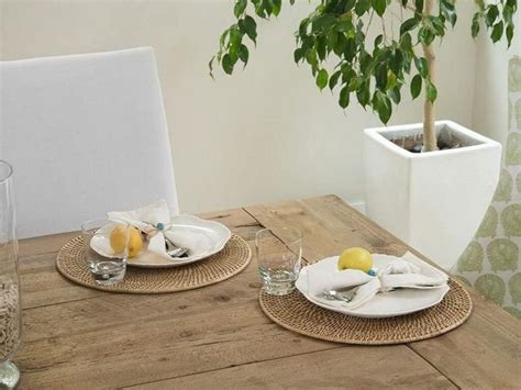 These are so fast to make, all you need is a free evening to make them for your dining table. Set of 2 Round Rattan Handmade Placemat, Braided Mat Heat ...