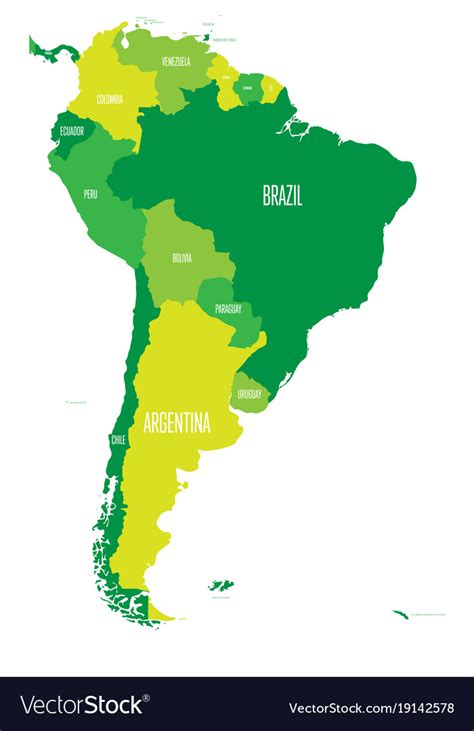 South America Map Simple