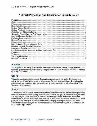 Policy Security Template Sample Templates Network Addictionary