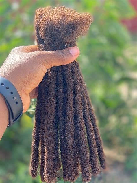 Color 4 Human Hair Dreadlocks Extensions 100 Afro Kinky Etsy Uk