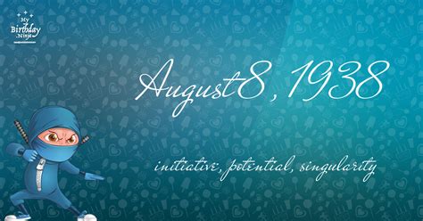 Also click here to send them your wishes and roses on the special occasion. 17 Fun Birthday Facts About August 8, 1938 You Must Know ...