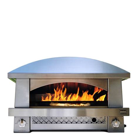 Kalamazoo Countertop Artisan Fire Natural Gas Pizza Oven With Pizza