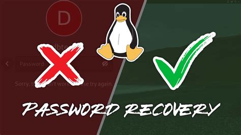 How To Reset A Forgotten Password On Linux Youtube