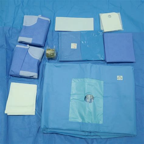 Hospital Medical Disposable Sterile Surgical Laparotomy Drape Kit Pack