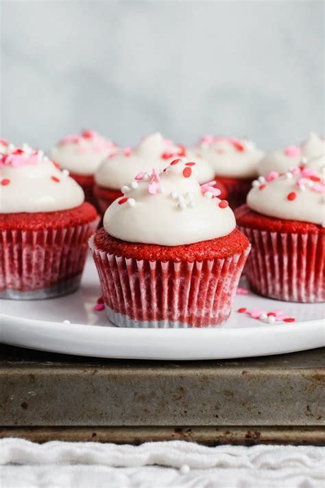 Chocolate Filled Red Velvet Cupcakes Better Homes And Gardens