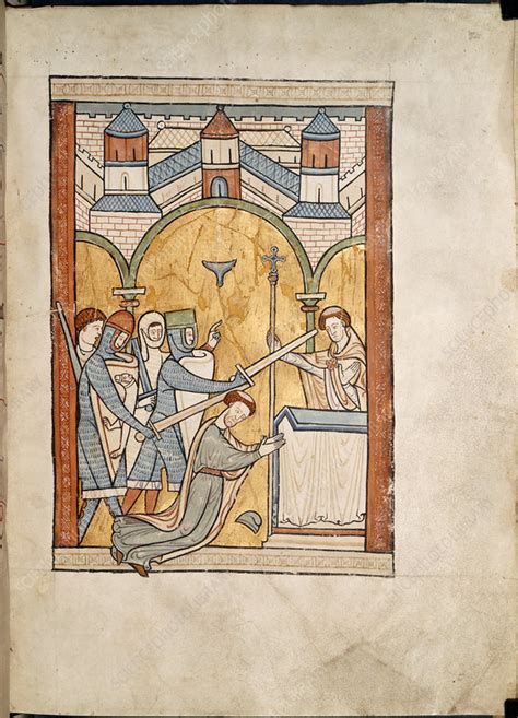 Martyrdom Of Thomas Becket Stock Image C0181671 Science Photo Library