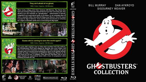 Ghostbusters Collection 1984 1989 R1 Custom Blu Ray Cover Dvd