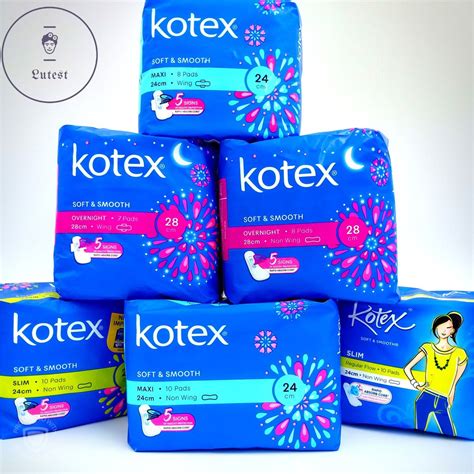 Ready Stock Kotex Pad Soft And Smooth Maxi Overnight Slim Sanitary