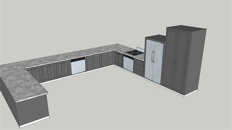 Find and download sketchup 3d models. Large Kitchen Cabinets | 3D Warehouse