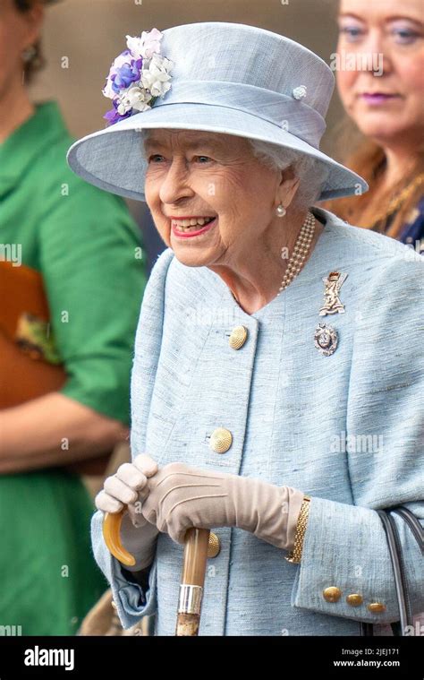 Queen Elizabeth Ii Attends The Ceremony Of The Keys On The Forecourt Of
