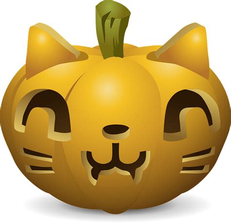 Download Pumpkin Cat Carved Royalty Free Vector Graphic Pixabay