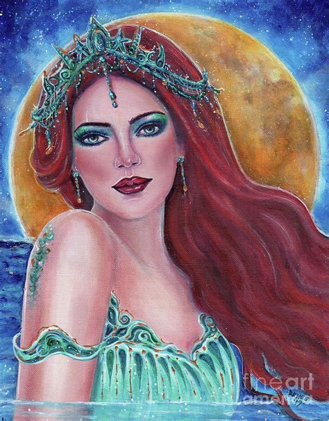 Galene Mermaid Painting By Renee Lavoie Fine Art America