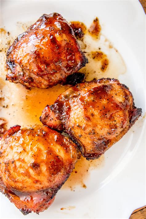 Grilled Or Roasted Honey Balsamic Chicken Thighs Caroline Chambers