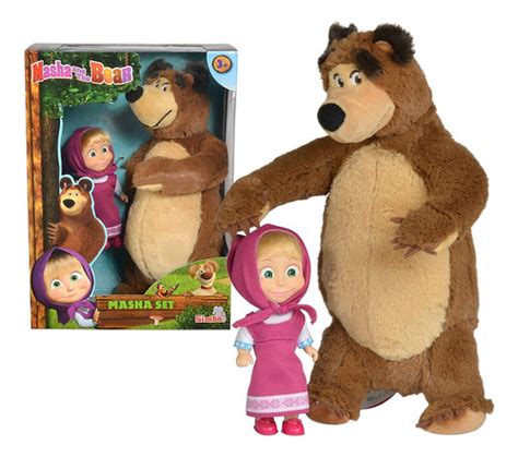 Masha And The Bear Jada Toys Masha Juego De Peluche Con O Envío Gratis