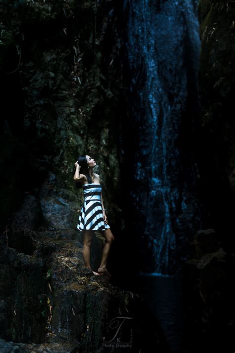 Portrait At Waterfall Phuket Photographer By