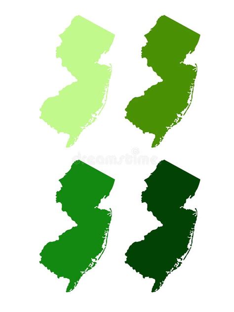 Mapa De New Jersey Estado Na Regio Meio Atlntico Do Estados Unidos