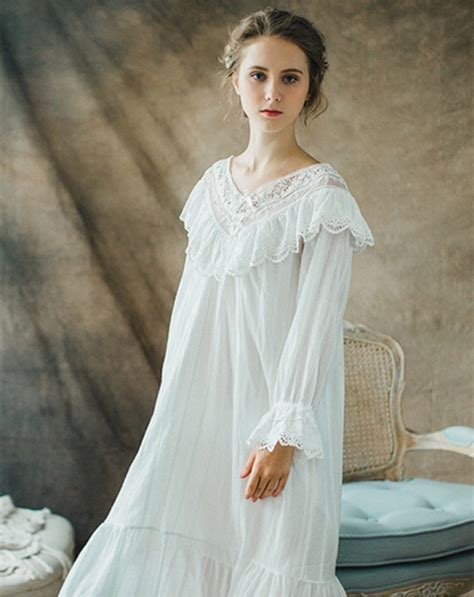 Bridal Nightgown Cotton Nightgown Vintage Nightgown White Nightgown